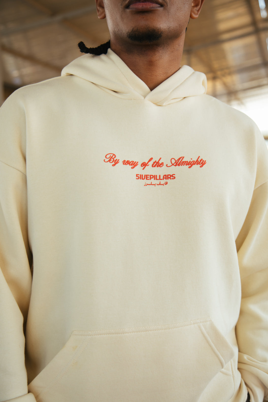 By Way Of The Almighty Hoodie - Cream