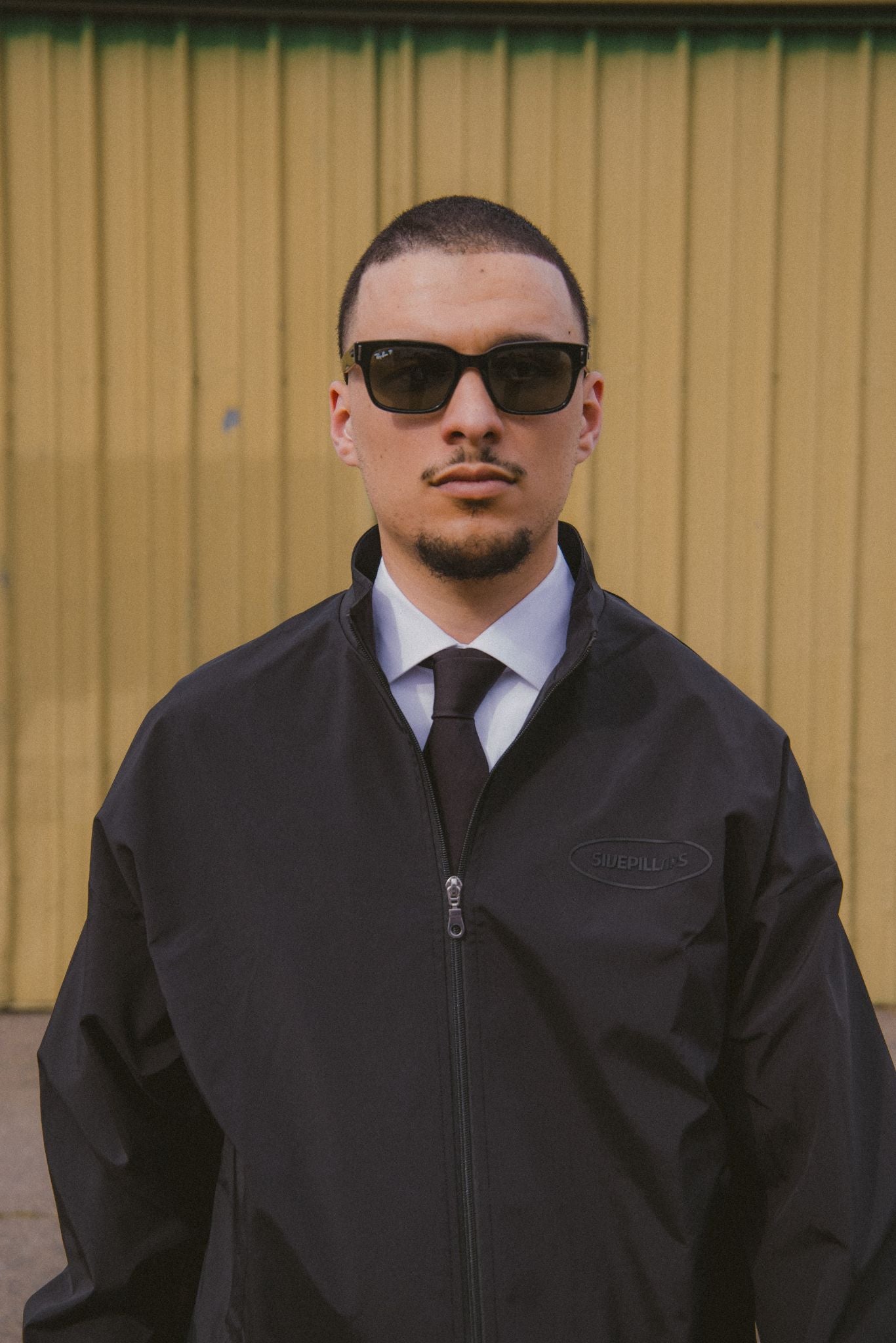 Rug Tracksuit Top - Black