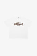 Alhamdulillah Tee White edition with brown graphic, heavyweight cotton tee by 5ivepillars
