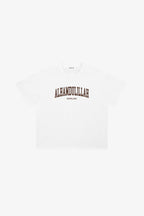 Alhamdulillah Tee White edition with brown graphic, heavyweight cotton tee by 5ivepillars