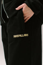 Hub (Love) Relaxed Fit Sweatpants - Black