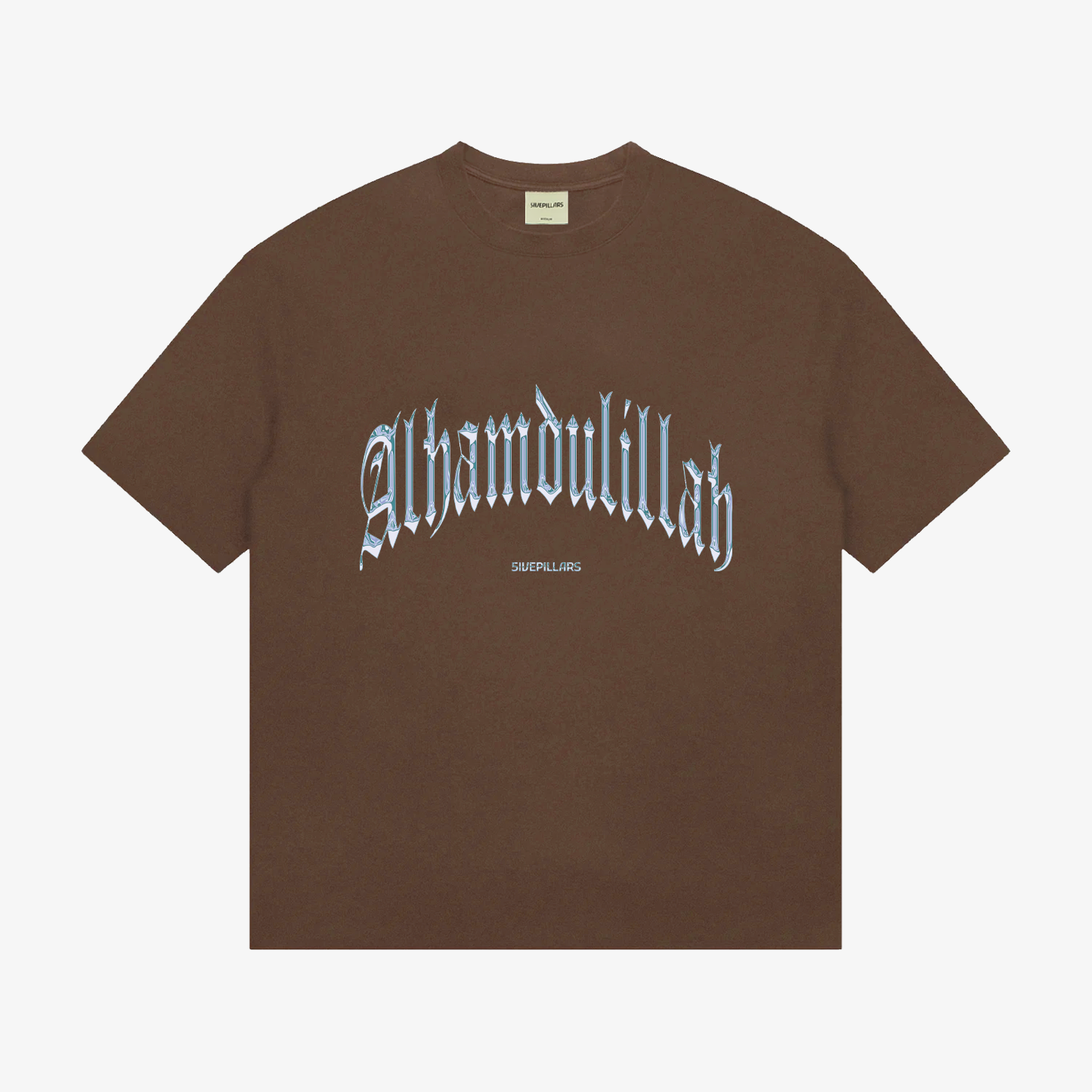 Alhamdulillah Chrome Tee - Washed Brown