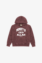 POA Hoodie - Washed Maroon
