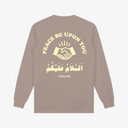 Peace Be Upon You Long Sleeve Tee - Mushroom