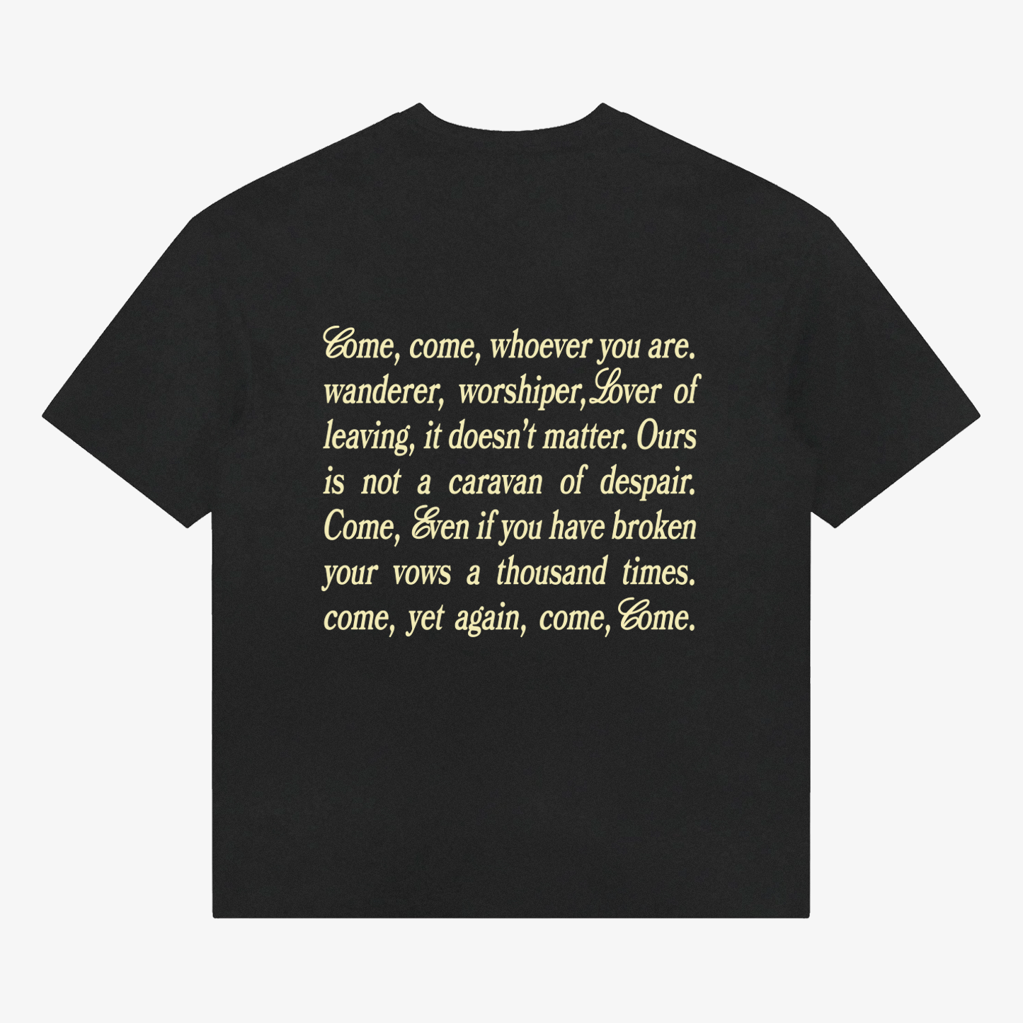 Come Home Tee - Washed Black