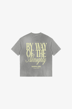 By Way Of The Almighty Tee - Washed Grey